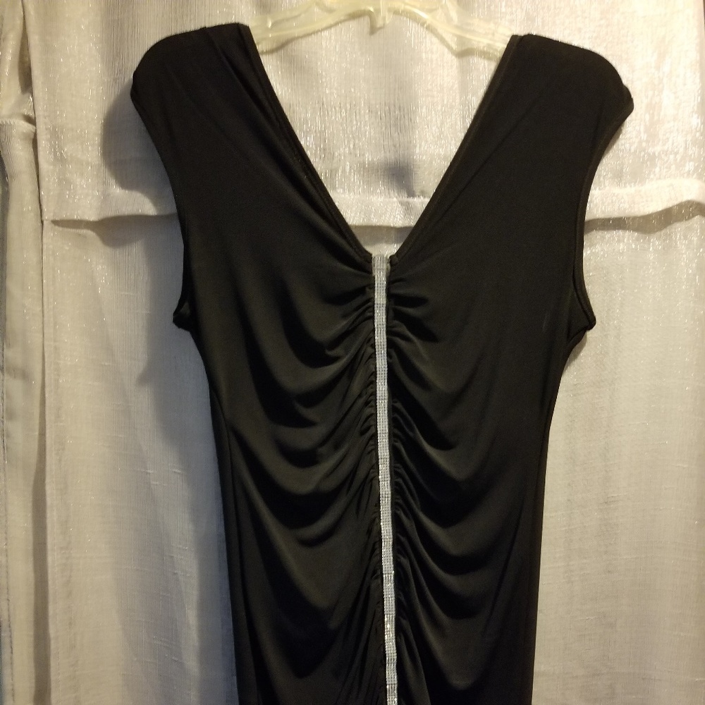 Black dress with rhinestones